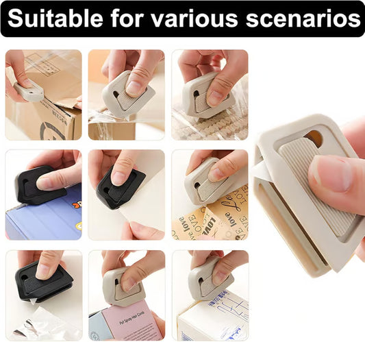 Magnetic Retractable Box Cutter - Safety Lock Utility Knife with Built-in Magnet for Easy Storage & Quick Access