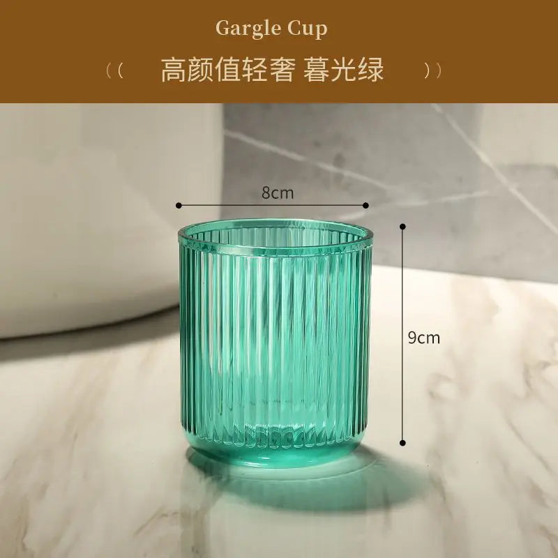 Bathroom Cup Simple Toothbrush Cup Hotel Gargle Cup Home Water Juice Cup Anti-fall Colorful Plastic Cup Bathroom Home Decor Gift