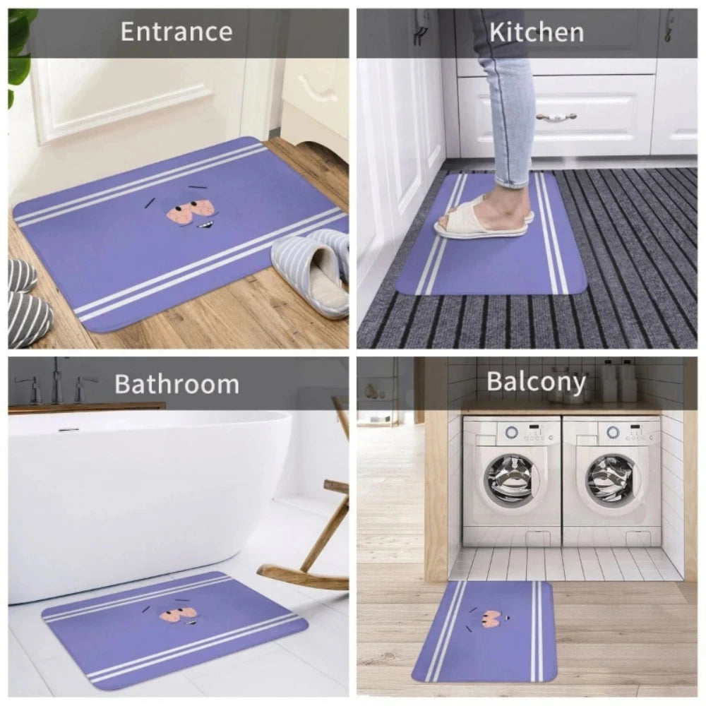 VIKAMA Do Not Bring Towels Bathroom Non-Slip Entrance Doormat Home Floor Decoration Interior Welcome Mat Corridor Balcony