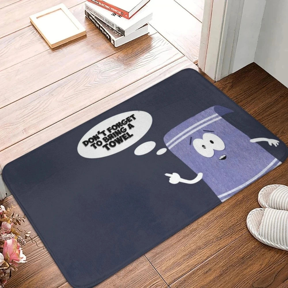 VIKAMA Do Not Bring Towels Bathroom Non-Slip Entrance Doormat Home Floor Decoration Interior Welcome Mat Corridor Balcony