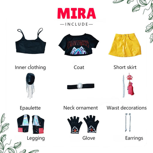 Kpop Demon Hunters Costume Mira, Rumi, Zoey Inspired Cosplay Outfit Handmade Kpop Halloween Costume Huntrix Fan Cosplay Set