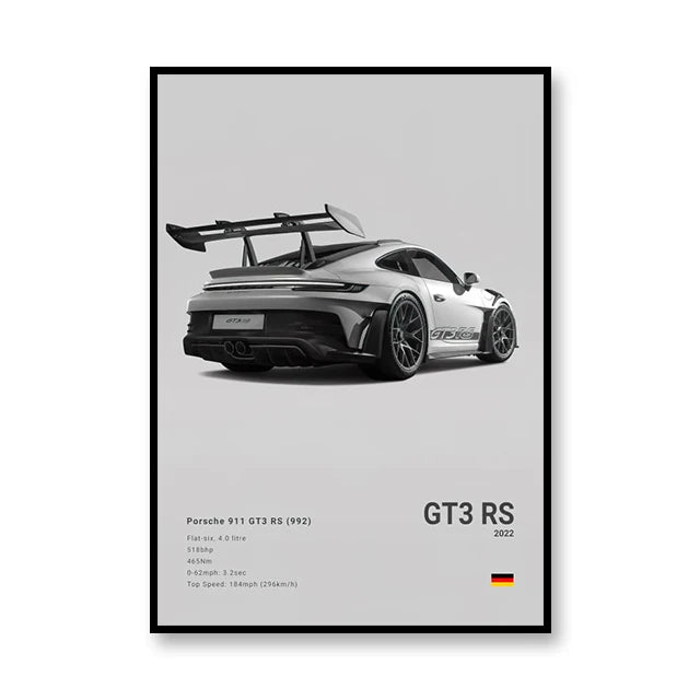 Famous Brand Cars SVJ GT3RS G80M3C Canvas Wall Art Print Poster 918 M5CS MSCSL Decorative Mural Home Decor Gift Unframed