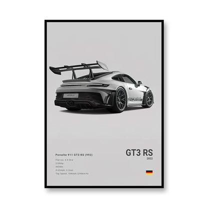 Famous Brand Cars SVJ GT3RS G80M3C Canvas Wall Art Print Poster 918 M5CS MSCSL Decorative Mural Home Decor Gift Unframed