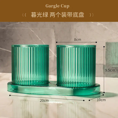 Bathroom Cup Simple Toothbrush Cup Hotel Gargle Cup Home Water Juice Cup Anti-fall Colorful Plastic Cup Bathroom Home Decor Gift