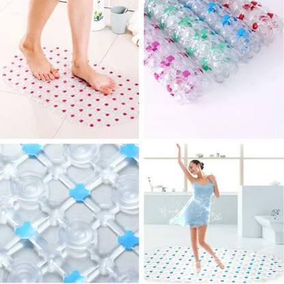 New Household Non-slip Mat Bathroom Bath Massage Suction Cup Bathtub with Suction Cup Bathroom Mat Rug Bathroom Carpet Supplies
