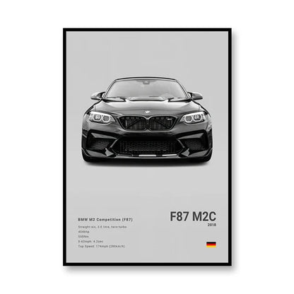 Famous Brand Cars SVJ GT3RS G80M3C Canvas Wall Art Print Poster 918 M5CS MSCSL Decorative Mural Home Decor Gift Unframed