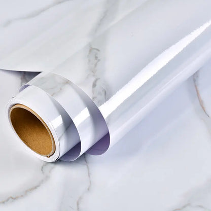 Marble Vinyl Film DIY Self Adhesive Wallpaper Bathroom Kitchen Cupboard Countertops Contact Paper PVC Waterproof Wall Stickers