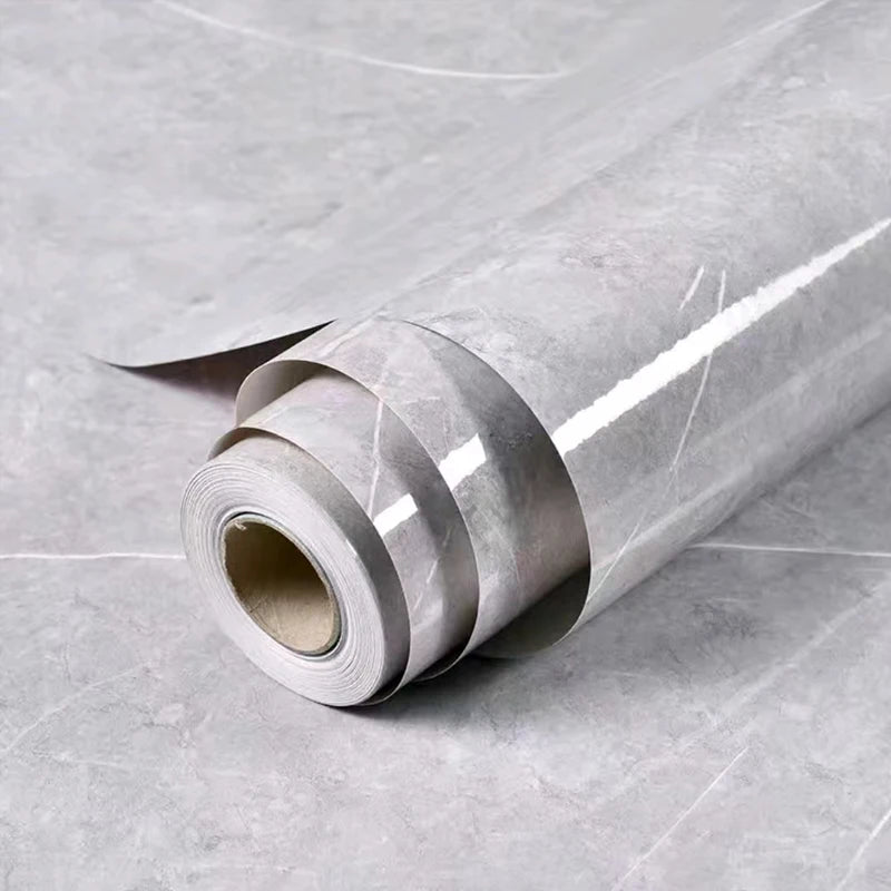 Marble Vinyl Film DIY Self Adhesive Wallpaper Bathroom Kitchen Cupboard Countertops Contact Paper PVC Waterproof Wall Stickers