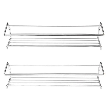 Iron Shelf Wall Mounted Organiser Kitchen Home Spice Storage Rack Bathroom Storage Drainage Rack Bathroom Kitchen Accessories