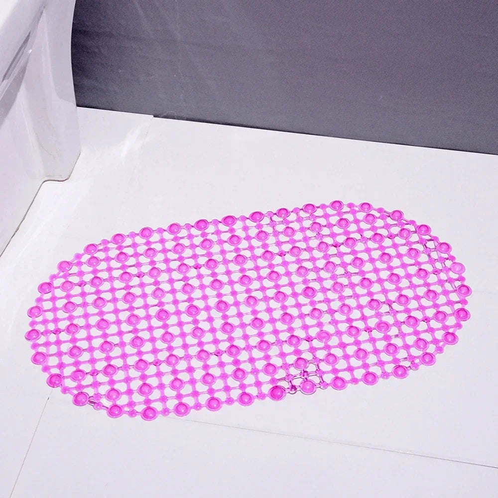 New Household Non-slip Mat Bathroom Bath Massage Suction Cup Bathtub with Suction Cup Bathroom Mat Rug Bathroom Carpet Supplies