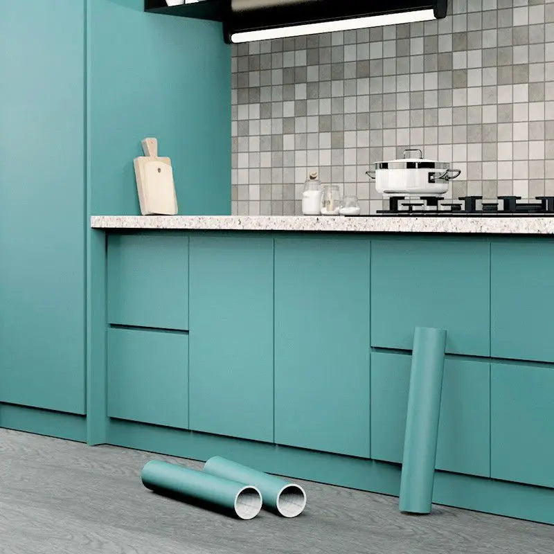 Marble Vinyl Film DIY Self Adhesive Wallpaper Bathroom Kitchen Cupboard Countertops Contact Paper PVC Waterproof Wall Stickers