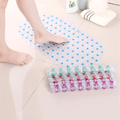 New Household Non-slip Mat Bathroom Bath Massage Suction Cup Bathtub with Suction Cup Bathroom Mat Rug Bathroom Carpet Supplies