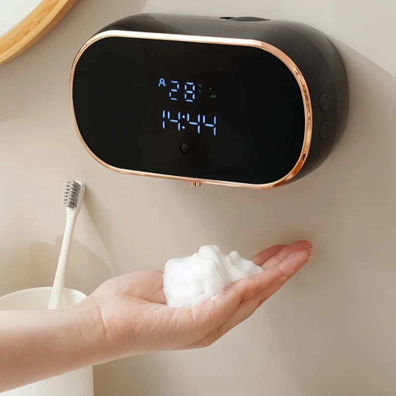Intelligent Wall Mounted Sensing Soap Dispenser with Non-contact Infrared Bubbles Suitable for For Bathroom Smart Washing Hand