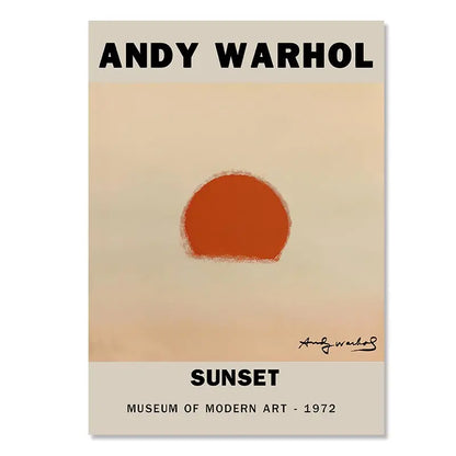 Abstract Yayoi Kusama Orange Wall Art Matisse Mark Rothko Posters and Prints Flower Market Canvas Painting Mural Decoration