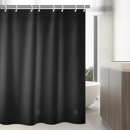 1pc 180cm/200cm PEVA Shower Curtain Waterproof Mildew Proof Durable Bathroom Screens With Hook Transparent White Black Curtains