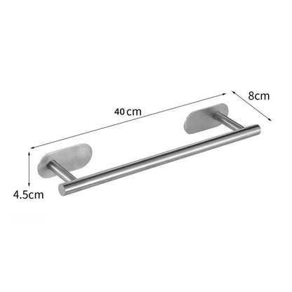 Bath Towel Bar 304 Stainless Steel Towel Rack Towel Ring Toilet Paper Holder Brushed Gold Bathroom Hardware Accessories Set