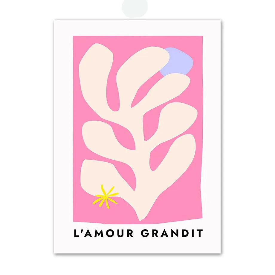 Pink Angel Number Poster And Prints Flower Maket Exhibition Gallery Wall Art Canvas Painting Pictures For Living Room Decor