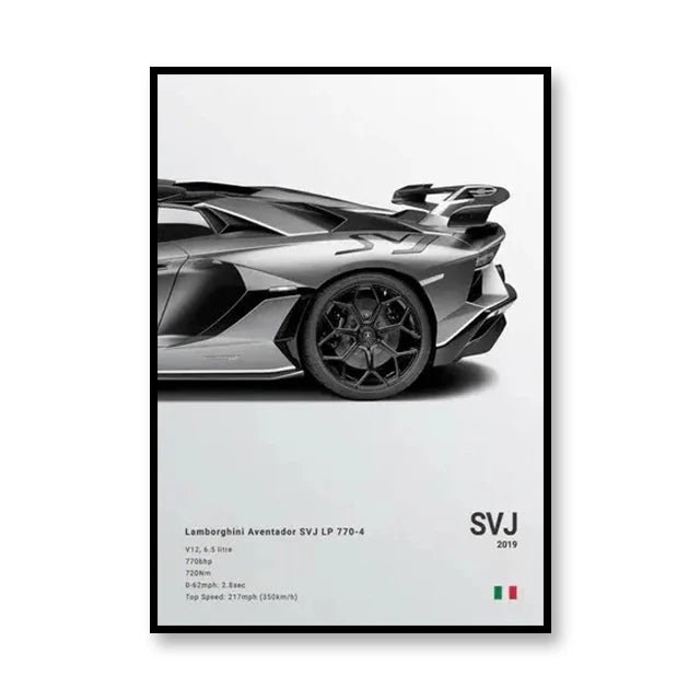 Famous Brand Cars SVJ GT3RS G80M3C Canvas Wall Art Print Poster 918 M5CS MSCSL Decorative Mural Home Decor Gift Unframed