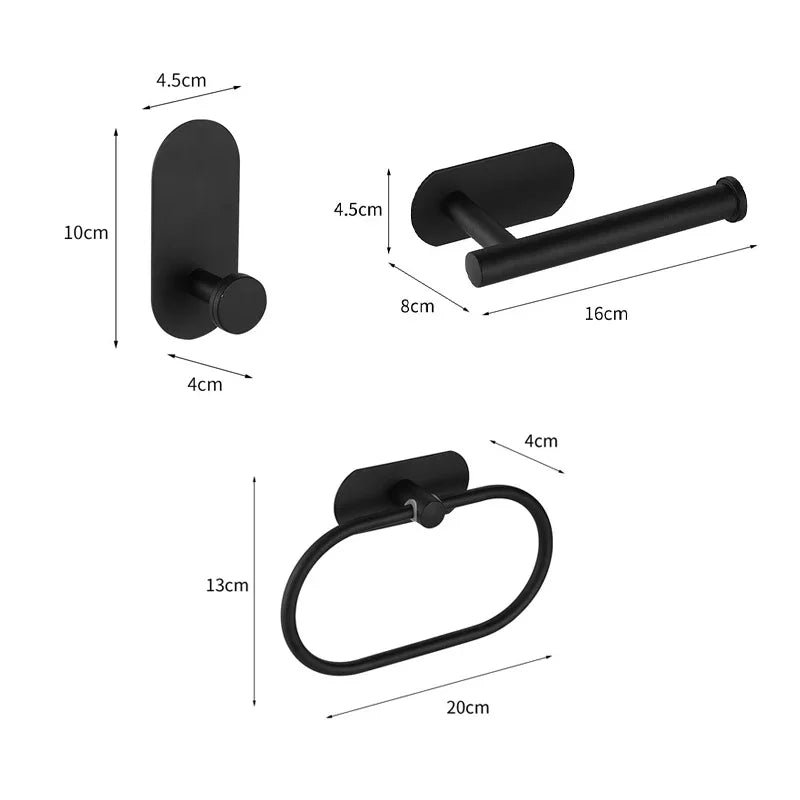 Bath Towel Bar 304 Stainless Steel Towel Rack Towel Ring Toilet Paper Holder Brushed Gold Bathroom Hardware Accessories Set