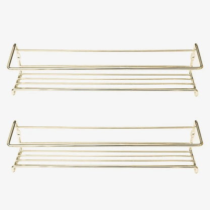 Iron Shelf Wall Mounted Organiser Kitchen Home Spice Storage Rack Bathroom Storage Drainage Rack Bathroom Kitchen Accessories