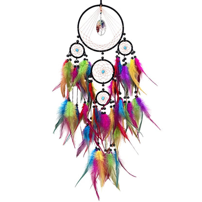 Dream catchers Tree of Life Dreamcatcher Home Decoration Indians Natural Stone Feathers Manual Dream Catcher Gift Wall Ornaments