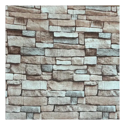 70cm*100cm Self-adhesive Wallpaper Background Modern Home Decoration PVC Waterproof Wall Stickers Foam 3D DIY Brick Pattern Room