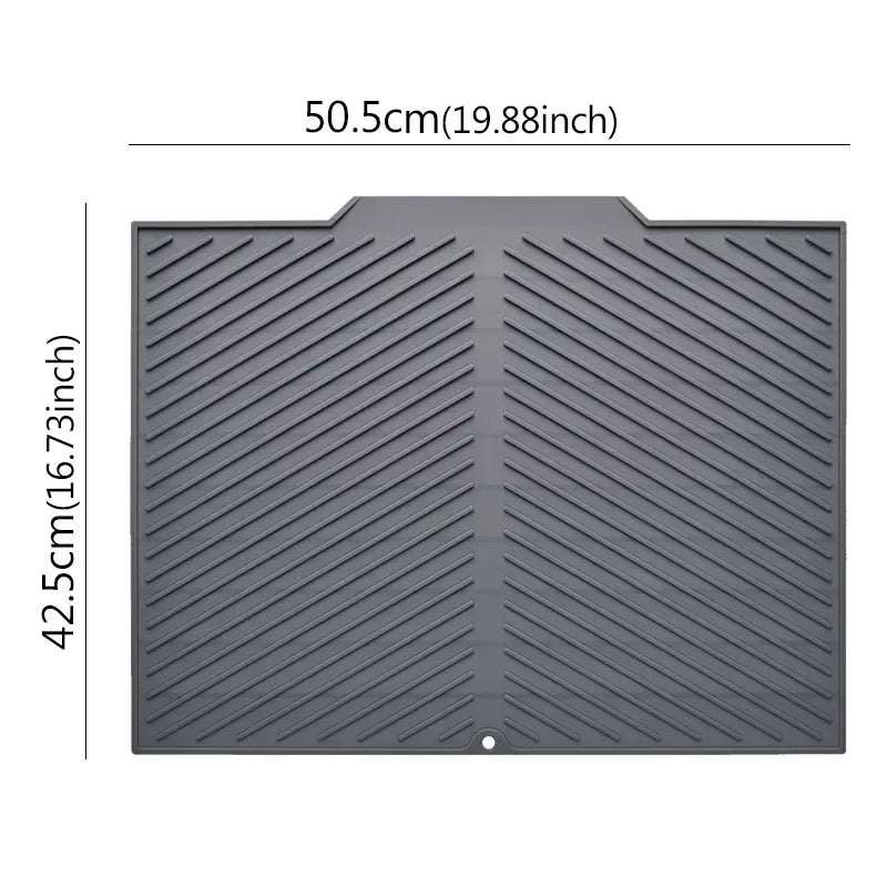 Silicone Drain Mat Three Models Bar Insulation Mat Bar Sink Drain Food Utensil Mat Kitchen Decoration Silicone Mat Accessories