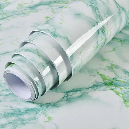 Marble Vinyl Film DIY Self Adhesive Wallpaper Bathroom Kitchen Cupboard Countertops Contact Paper PVC Waterproof Wall Stickers