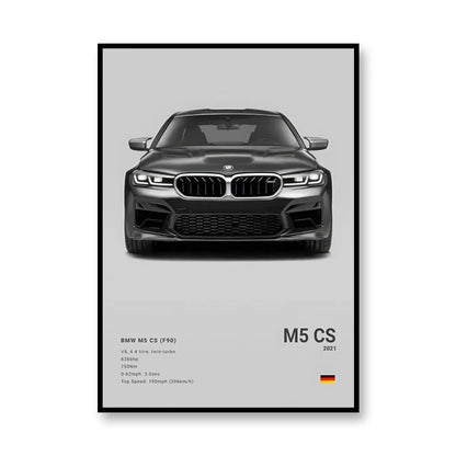 Famous Brand Cars SVJ GT3RS G80M3C Canvas Wall Art Print Poster 918 M5CS MSCSL Decorative Mural Home Decor Gift Unframed