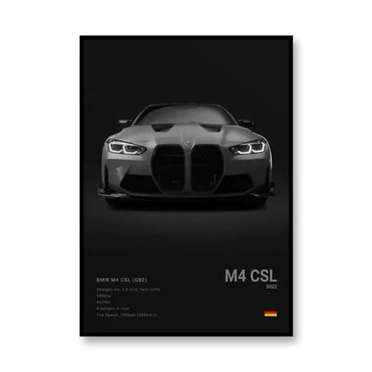 Famous Brand Cars SVJ GT3RS G80M3C Canvas Wall Art Print Poster 918 M5CS MSCSL Decorative Mural Home Decor Gift Unframed