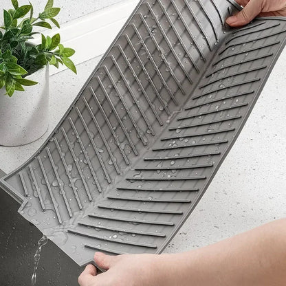 Silicone Drain Mat Three Models Bar Insulation Mat Bar Sink Drain Food Utensil Mat Kitchen Decoration Silicone Mat Accessories