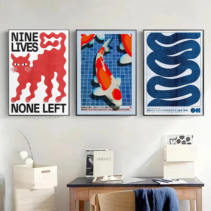 Japan Okinawa Travel Green Willow Tree Canvas Poster Abstract Open Your Mind Wall Art Prints for Modern Living Room Home Decor