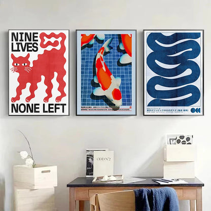 Japan Okinawa Travel Green Willow Tree Canvas Poster Abstract Open Your Mind Wall Art Prints for Modern Living Room Home Decor