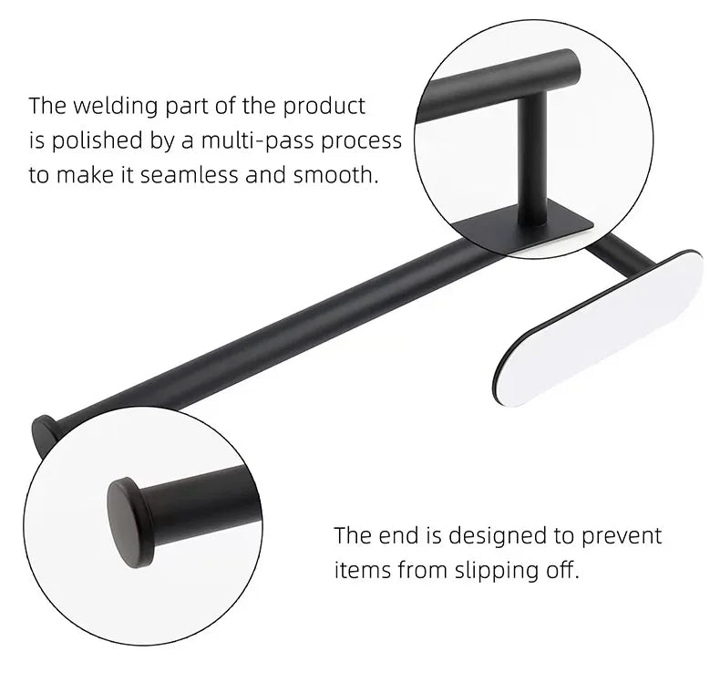 Kitchen Paper Towel Holder Adhesive Tissue Hanger Toilet Roll Paper Dispenser Cabinet Storage Napkin Rack Bathroom Accessories