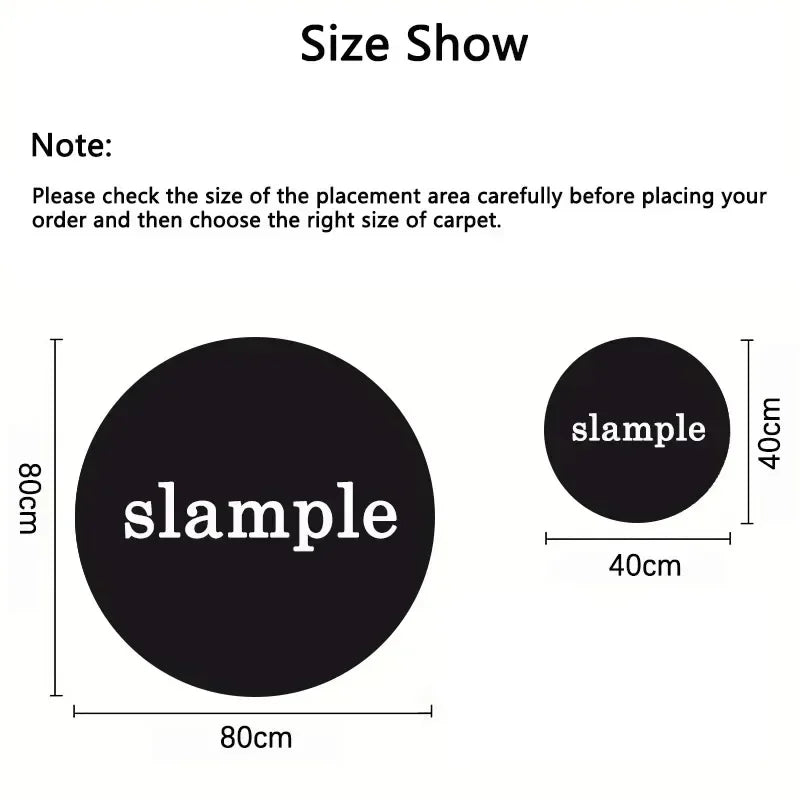 Cartoon CD Circle Carpet for Living Room Decor Personalized Round Flannel Area Rug Sofa Table Chairs Bedroom Decor Floor Mat