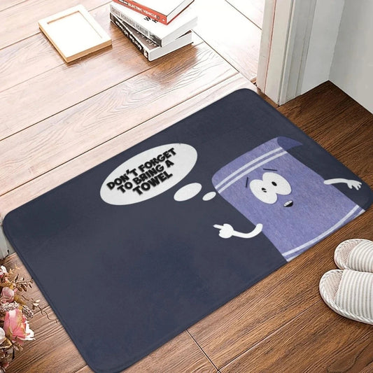 VIKAMA Do Not Bring Towels Bathroom Non-Slip Entrance Doormat Home Floor Decoration Interior Welcome Mat Corridor Balcony