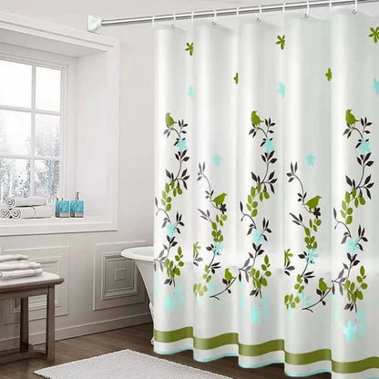 Mildew Proof Shower Curtain High Quality PEVA with 12 Hook Bathroom Curtain 180*150cm Thickened Printed Shower Curtain